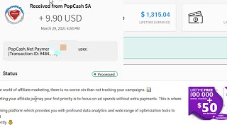 Popcash Payment Proof Total Earnings 1315 Usd Best Adnetwork Review