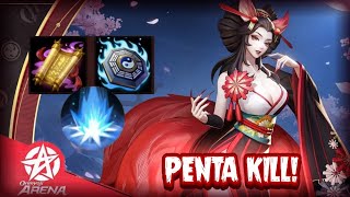 New Ninja Shikigami: MIO - Full Showcase! (19 Kills) || Onmyoji Arena