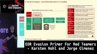 #HITB2022SIN EDR Evasion Primer For Red Teamers  Jorge Gimenez & Karsten Nohl