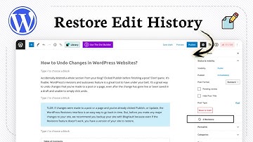Wijzigingen ongedaan maken in WordPress (Bewerkingsherstel)
