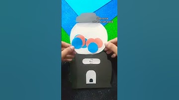 Squad Game3 Gumball Machine Paper Craft🔵🔴 #shorts #papercraft #viral #trending #squidgame #gumball