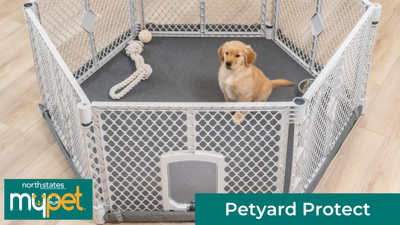 North States MyPet Petyard Protect with Graphite SecureMat - North