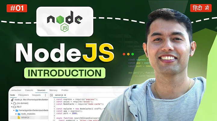 Node.js Tutorial for Beginners in Hindi #1: Introduction to Node JS thumbnail