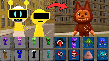 SPRUNKI FUNBOT & GARNOLD VS LABUBU MONSTERS NEXTBOTS IN PLAYGROUND MOD (Garry’s Mod)