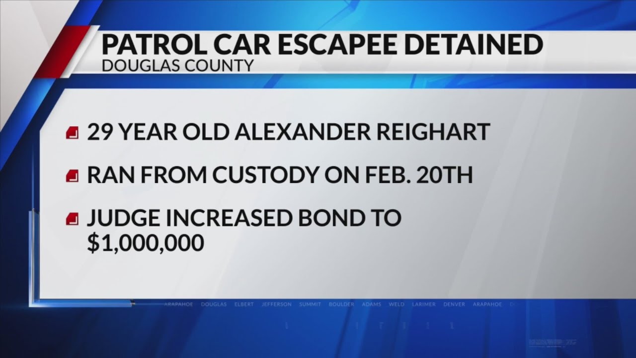 Suspect who fled Douglas County patrol car in custody - YouTube
