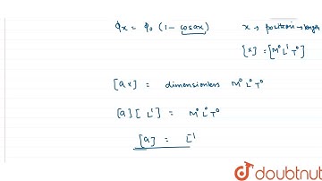 A particle of mass m is in a uni-directional potential field where the potential energy of a par...