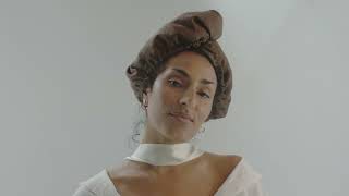 Soft on Curls, Rich in Colour | Chocolate Linen Hair Towel by WAYVEE HAIR