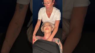 Unleash the power that lies within with a revitalizing chest massage 💪✨ Feel the stress melt away an