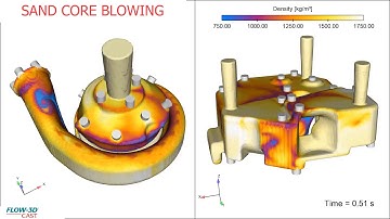 Sand Core Blowing Simulation | FLOW-3D CAST