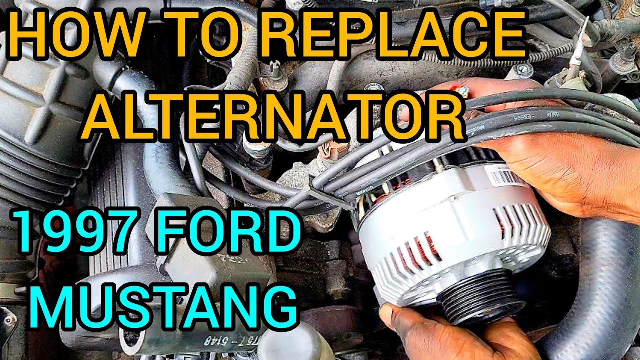 HOW TO CHANGE ALTERNATOR ON A 1997 FORD MUSTANG DIY - YouTube