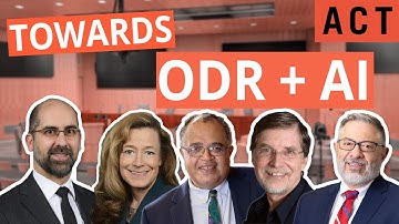 ACT 2022 - Towards Online Dispute Resolution Enhanced by Artificial Intelligence (Panel #5)