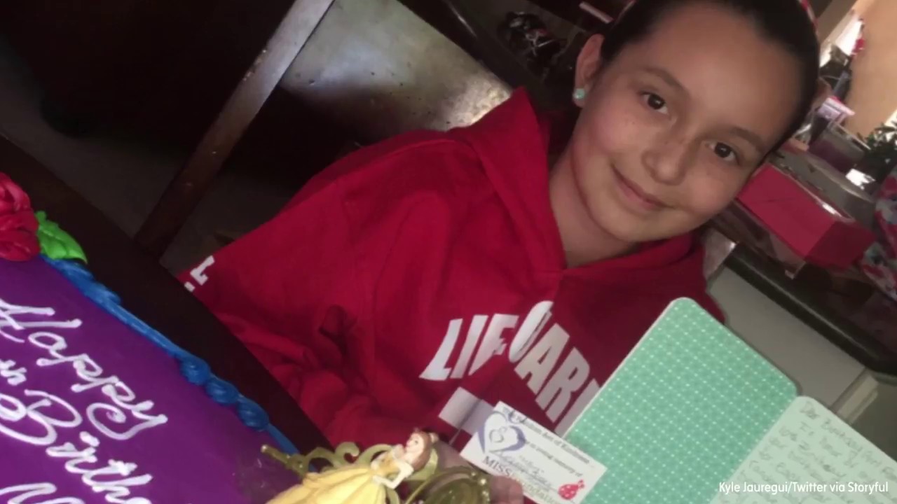 newspaper mockup Woman buys girl birthday cake in memory of daughter