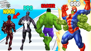 🔥 GTA 5: Noob vs Pro vs Hacker Super Hero Run 3D with Shinchan, Chop & Oggy! 🎮 Epic Gaming Adventure