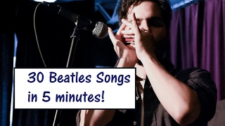 BEATLES Medley: 30 The Beatles' songs in 5 minutes (Harmonica  Cover)