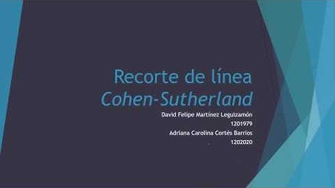 Algoritmo Cohen Sutherland - Recorte