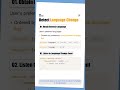 Detect Language Change