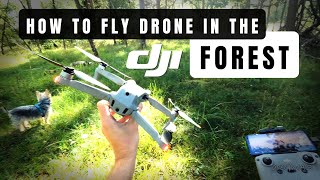 How to fly DRONE in the forest