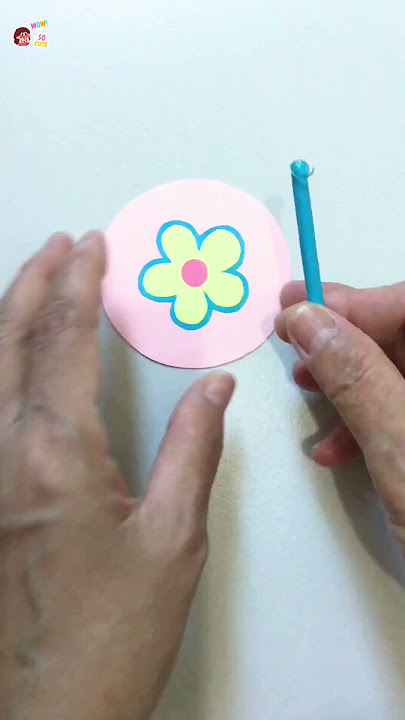 SV#211 - DIY Paper Round Table and Chairs 🔵🪑 #diy #howto #art #toys #craft #papercraft  #artandcraft
