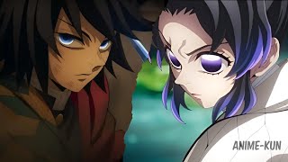Giyu Tomioka vs Shinobu Water Hashira vs Insect Hashira Demon Slayer English Sub