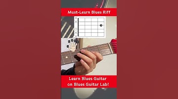 Blues riff in open string position you must learn #shorts