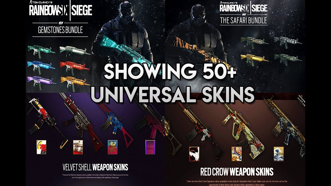 SHOWING 50+ UNIVERSAL WEAPON SKINS - Operation Chimera - Rainbow Six ...