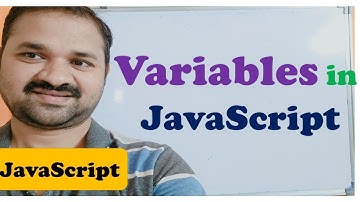 Variables in JavaScript || JavaScript Tutorial for Beginners