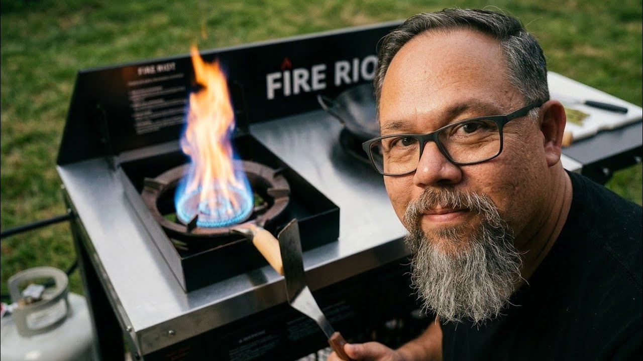 Wok Grill Out Of Winterization #fireriot #wok #grilling 
