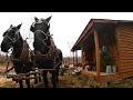 Taking Firewood To The Cabin / Fixing A Wet Spot In The Trail