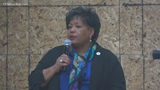 Daughter of civil rights activist Medgar Evers speaking in Grand Rapids
