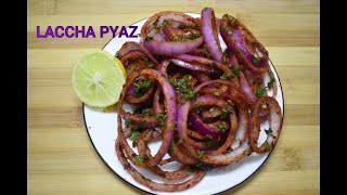 Laccha Pyaz | Dhaba Style Laccha Pyaz Recipe | Masala Pyaz | Chatpata Onion Salad