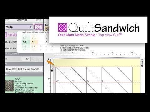 QuiltSandwich app lets you put yardage charts away!