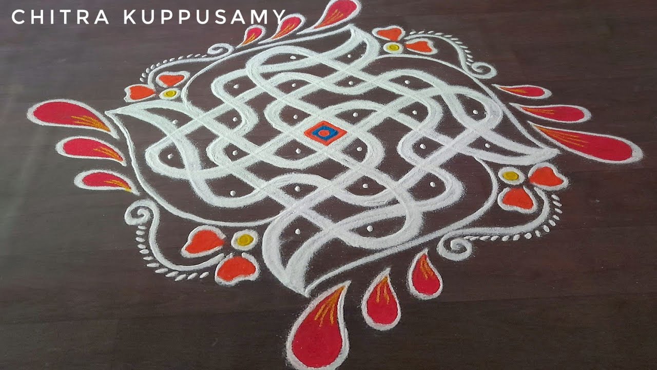 6 pulli kolangal | Kambi Kolam with 6 dots | Kolam designs with dots | Muggulu designs