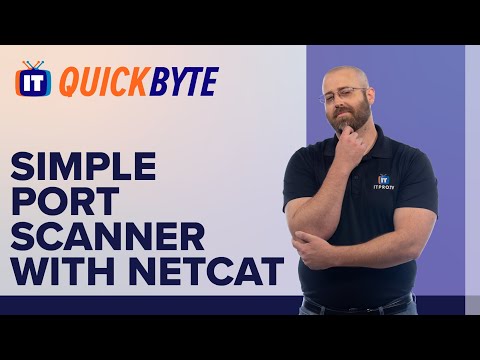 How to scan network for open ports with Netcat | Simple port scanner
