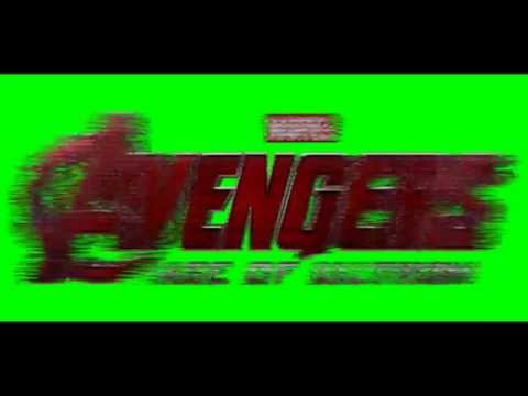 Avengers Age Of Ultron logo Green Screen | Free Chroma Key @freechromakey2494