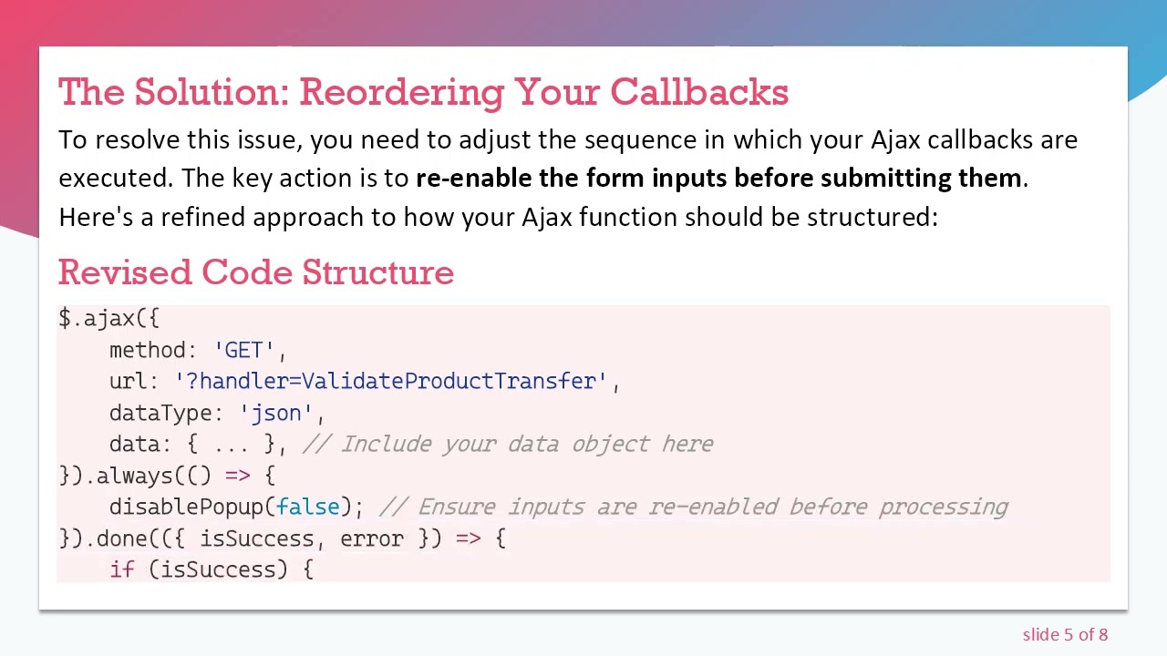 Resolving the 400 Error in jQuery's Ajax Call During Form Submission
