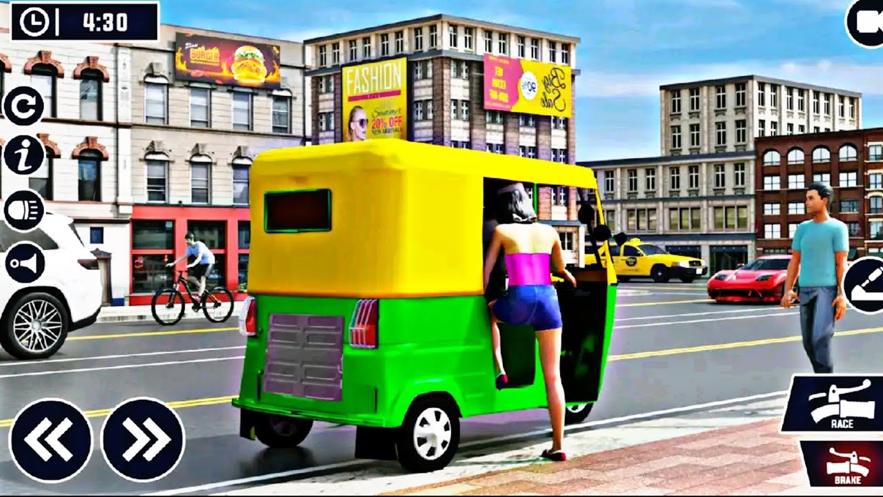 Tuk Tuk Auto Rickshaw Game #8 - gadi wala game - Auto Rickshaw Drive ...