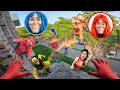 7 SPIDERMAN Vs SMILING WOMAN REAL LIFE ESCAPE 343.0 (Horror Parkour Pov Short) | Epic POV