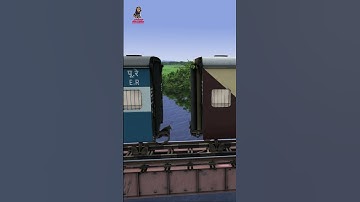 MG Train ICF Blue Coupling UTKRISHT Coach | Train Simulator | ATG #shorts #train #atgtrain