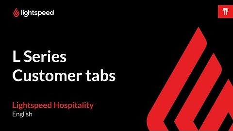 Customer tabs (L Series)