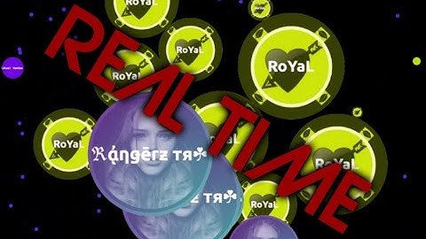 Agar.io - TR Splitrunning Real Time #1 W/ Royal, Solar, Zelko, Suflet