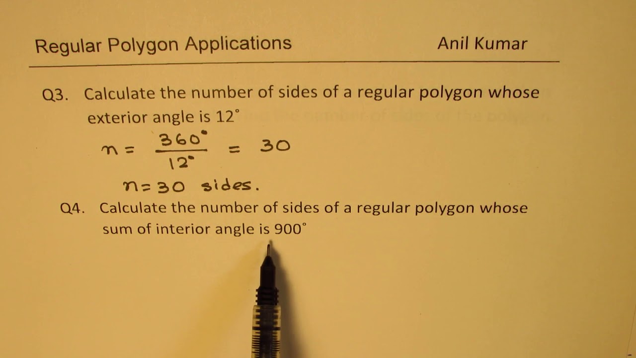 Regular Polygons Interior Exterior Angles Mpm1d Strategies