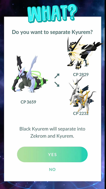 When I Unfused✨️Black Kyurem in #pokémongo #shorts