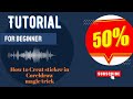 How to Creat sticker in Coreldraw! A Magic 🪄✨ trick