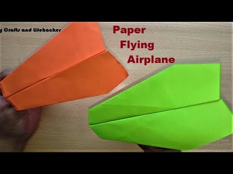 Making Origami Paper Flying Airplane That Flies Forever | How to Make