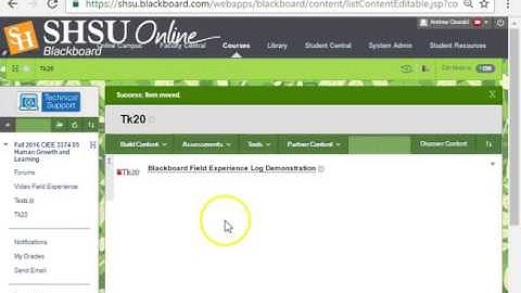 Faculty: Setting Blackboard Options for Tk20 Embedded Assessments