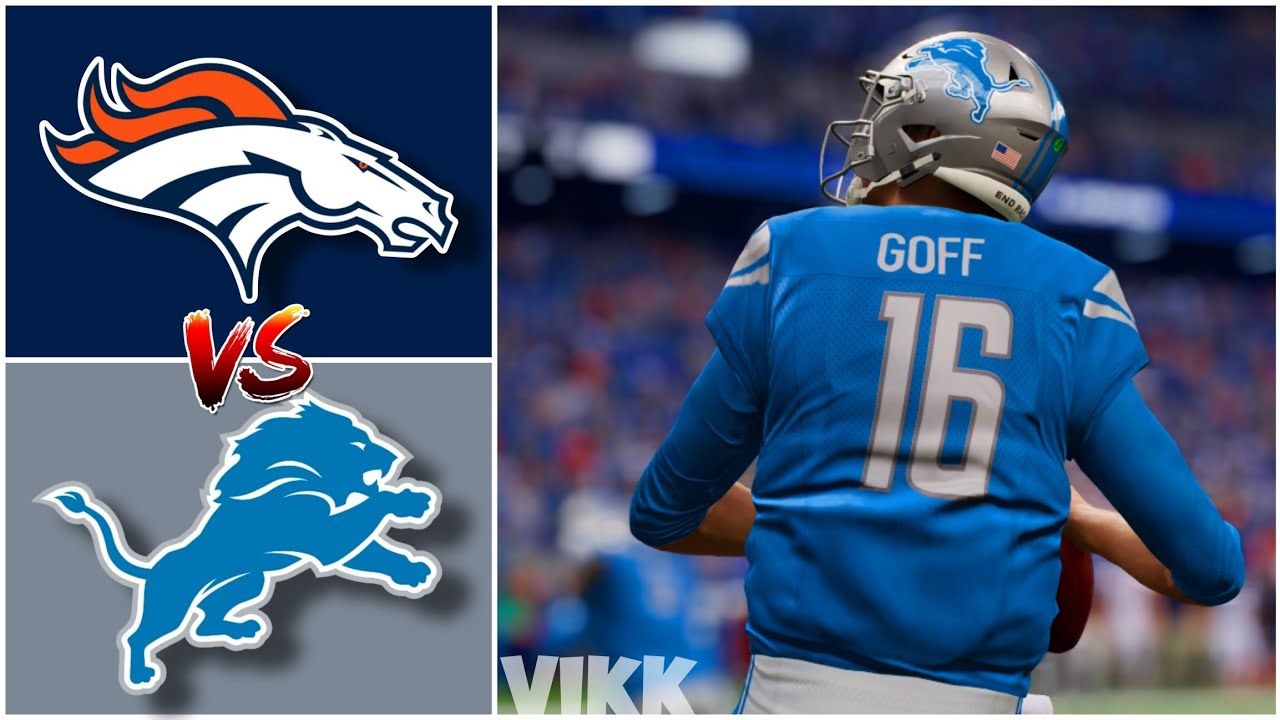 Broncos vs Lions Week 15 Simulation (Madden 24 Exhibition) - YouTube