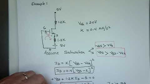 How to solve a MOSFET circuit