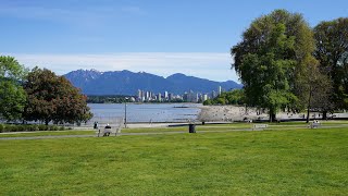 Kitsilano Beach, Vancouver, BC - Walking Tour in 4K (UHD)