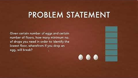 DP 005 | Egg Dropping Problem