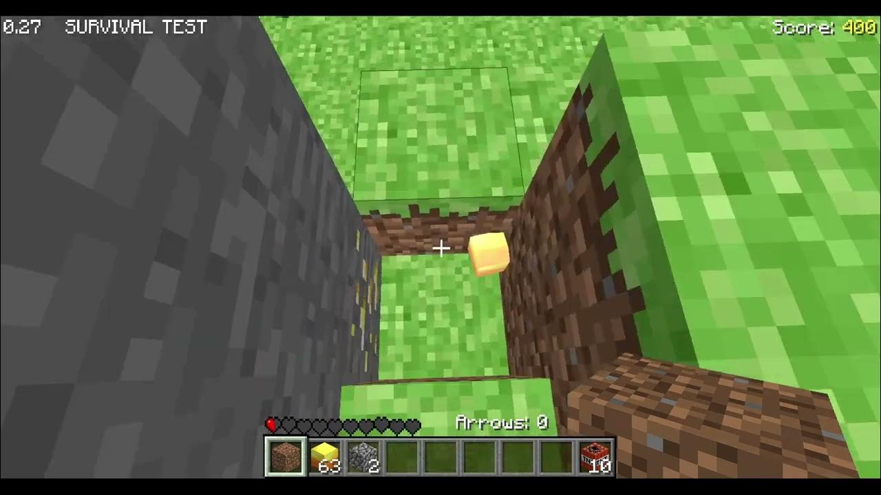 Minecraft 0 27 survival test youtube